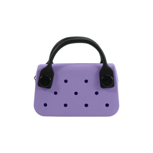 Hole Mini Handbags Purple
